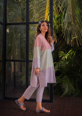 Pastel Colour Blocked Set